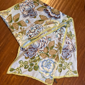 Talbots Floral Lightweight Sheer Scarf Long Wrap